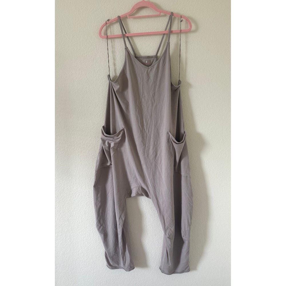 Free People Movement Women's Hot Shot Jumpsuit In Tan Large Bohemian